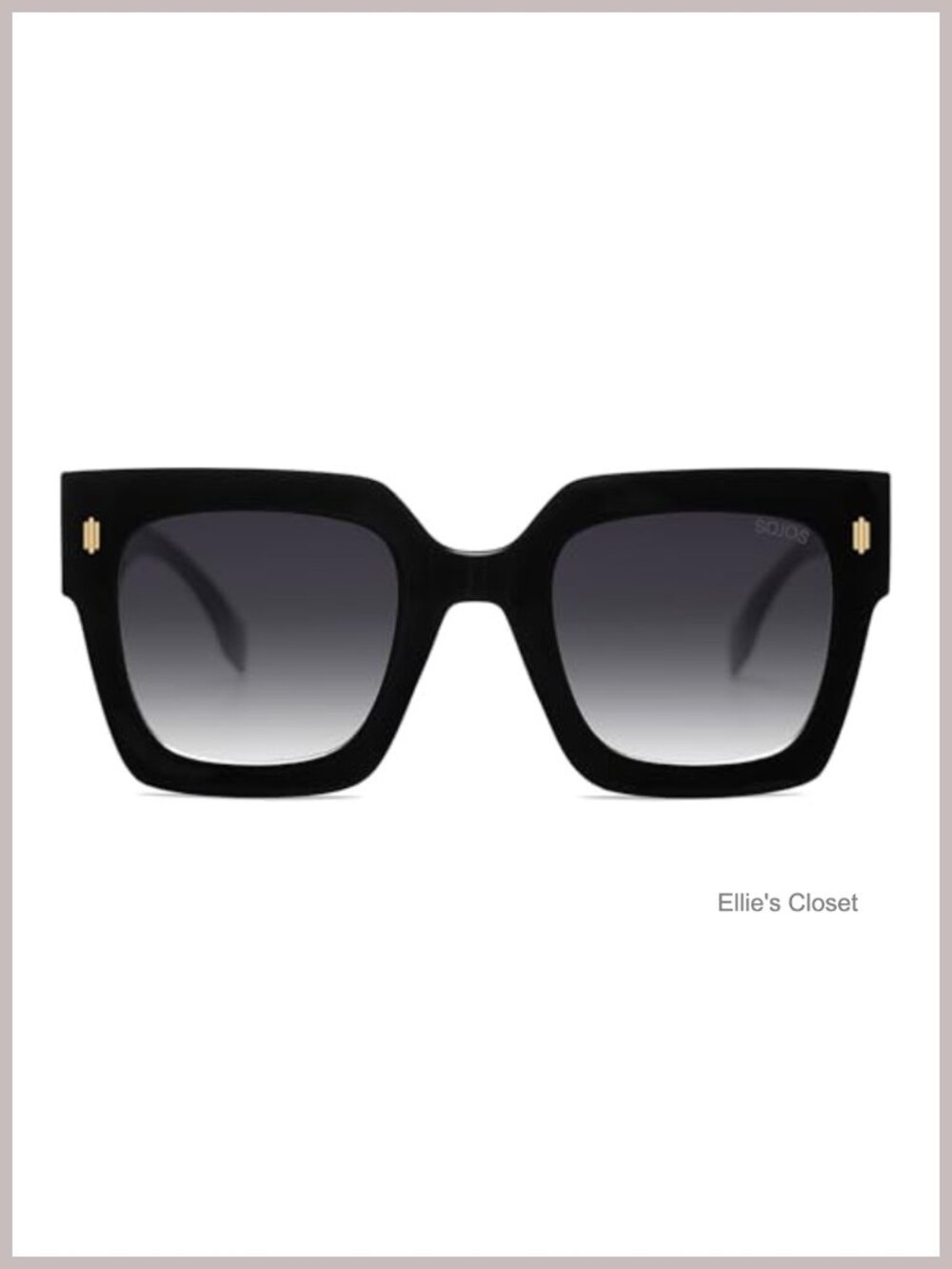 Oversized Square Sunglasses UV400 Thick Big Frame